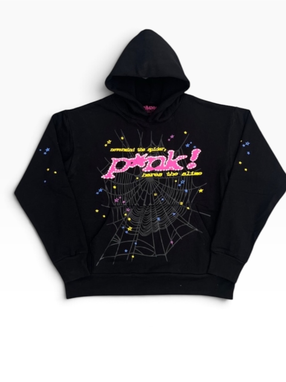 Sp5der hoodie black p*nk! Size Large